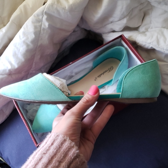 Mint Green Dressy Flats - Picture 3 of 6